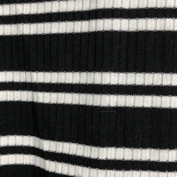 NWT Fashion Nova Black/White High Neck Janessa Striped Tank Bodycon Dress S - Picture 13 of 15